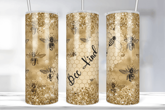 20Oz Bee Kind Sublimation Designs Png