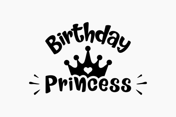 Birthday Princess Graphics for Crafts