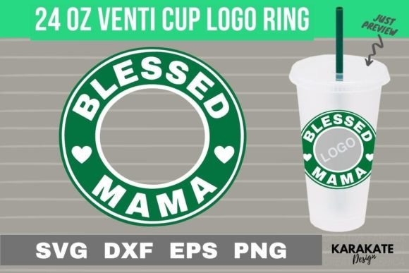 Blessed Mama Venti Logo Ring: Graphics for Crafts
