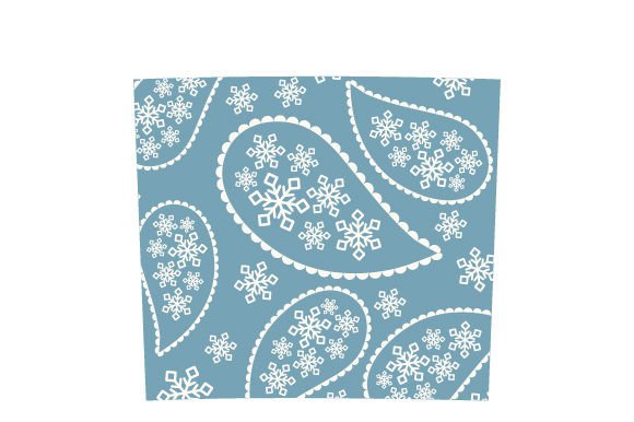 Christmas Paisley Tumbler Wrap for Crafts Branding