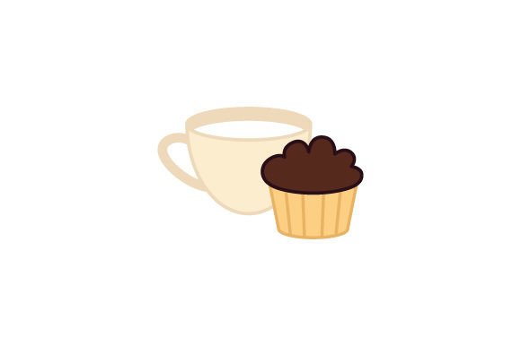 Coffee Cup with Muffin Crafts & Coffee Design