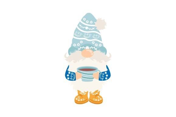 Gnome Holding a Cup of Coffee – Scandinavian Crafts & Christmas