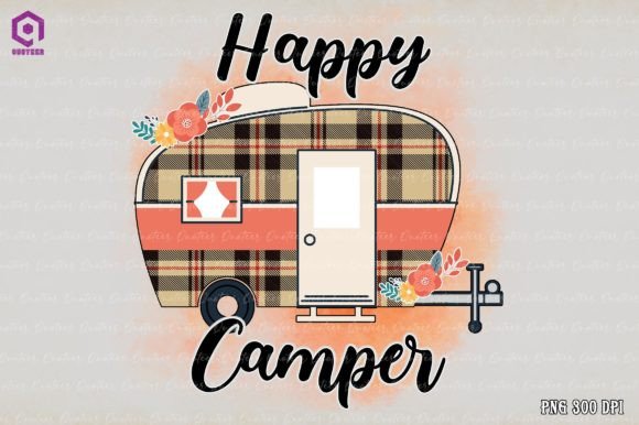 Happy Camper Sublimation Graphics for Crafts