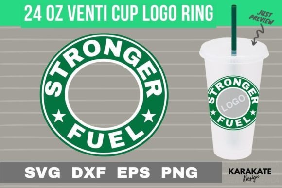 Stronger Fuel Venti Logo Ring: Graphics for Crafts Brands