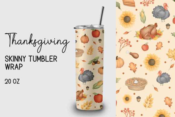 Thanksgiving Skinny Tumbler Wrap 20 Oz Review
